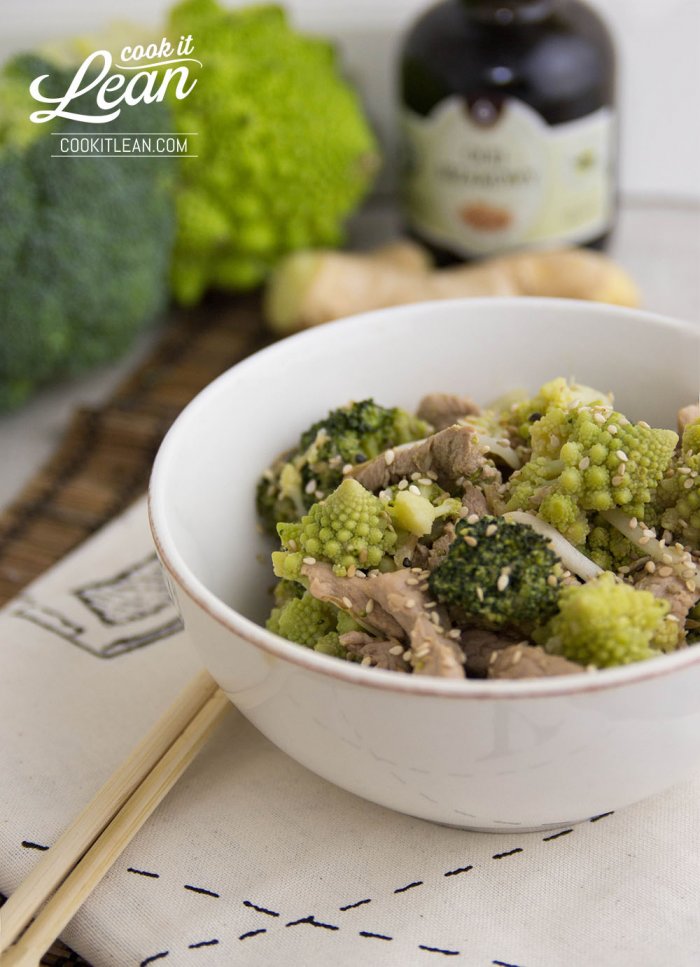 Chinese pork and broccoli