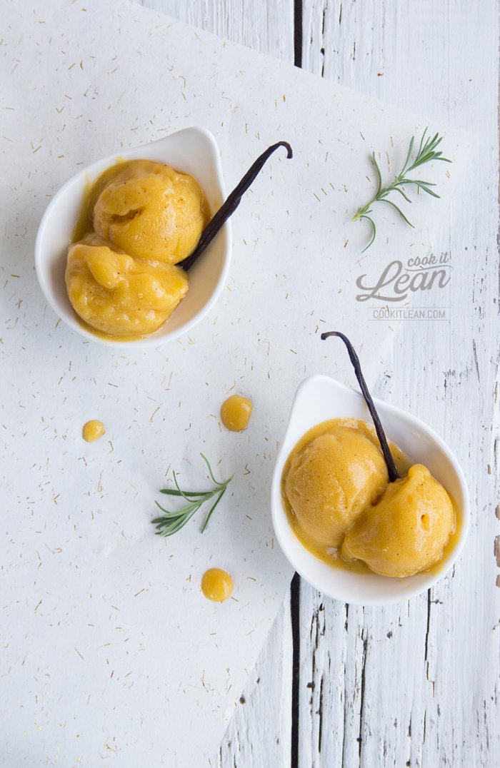 Mango and banana sorbet (paleo)