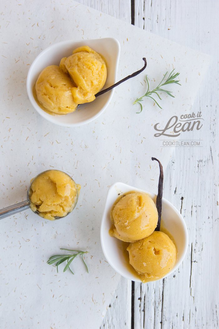 Mango and banana sorbet (paleo)